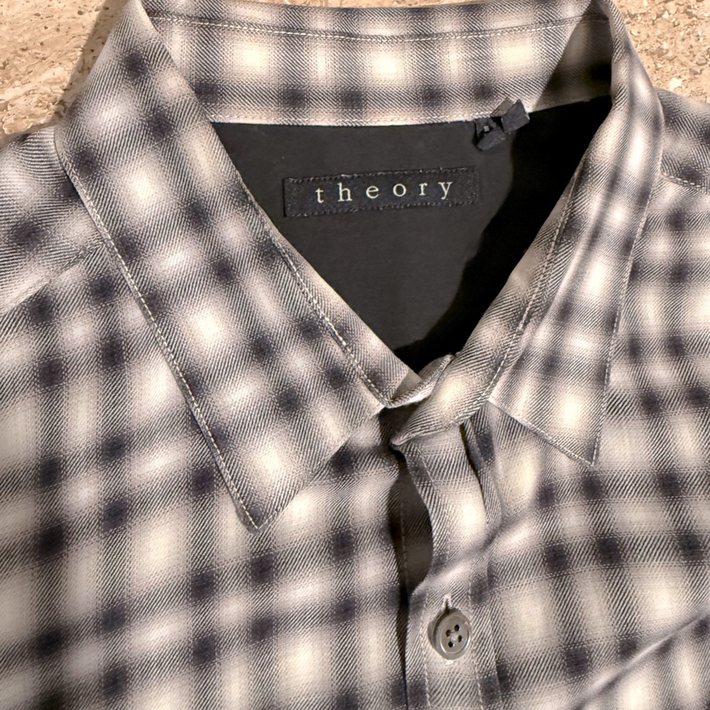 THEORY Theory Zack PS Turner Plaid Sportshirt